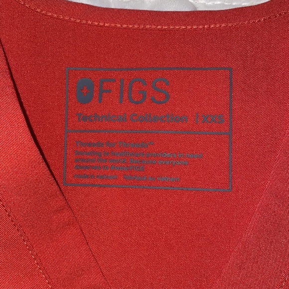 Figs Catarina scrub top in Clay - Picture 3 of 3